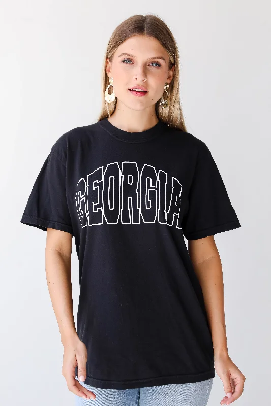 Women's Transitional Apparel Black Georgia Tee