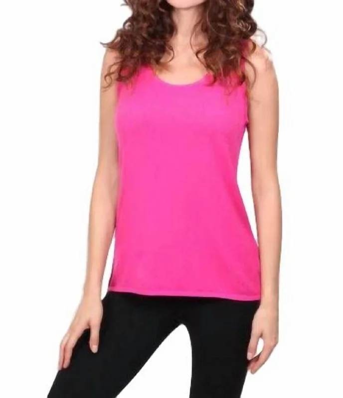 Holiday Gift Guide Sale Bra Friendly Tank Top In Fuchsia