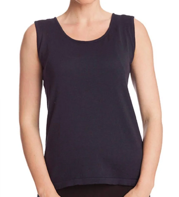 Sale On Clothing Bra-Friendly Tank Top In Navy