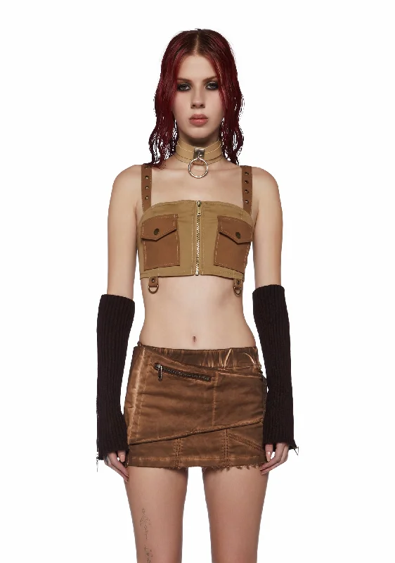 Women's Activewear Apparel Greatest Escape Cargo Crop Top