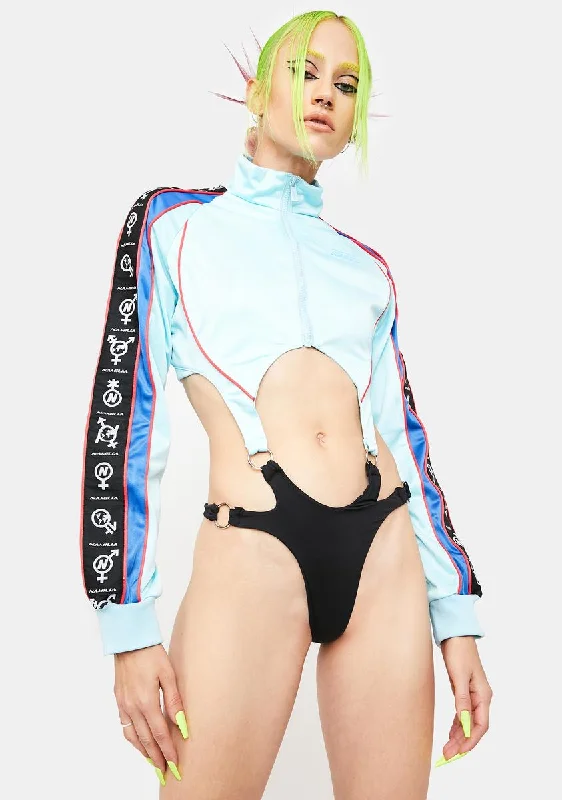Women's Wedding Apparel Gender Spectrum Tracksuit Gogo Bodysuit