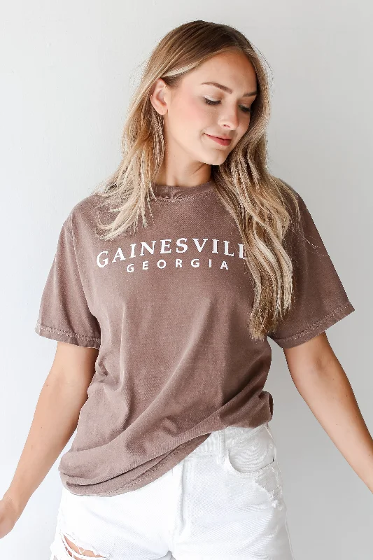 Women's Trendy Clothes Brown Gainesville Georgia Tee