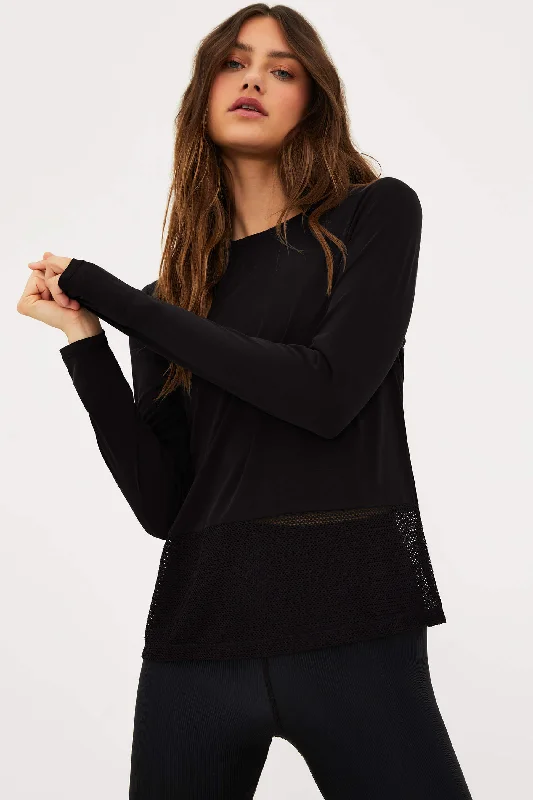 Current Trends Kennedy Top Black