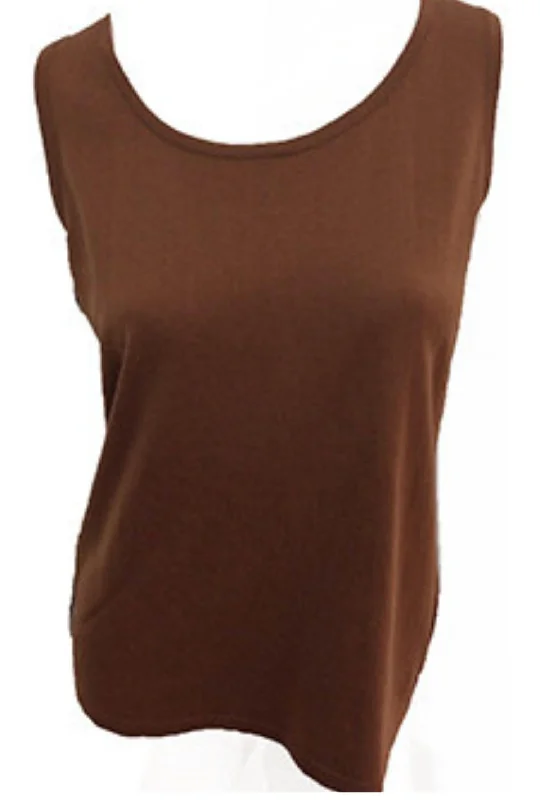 Online Boutique Clothing Bra Friendly Tank Top In Mocha