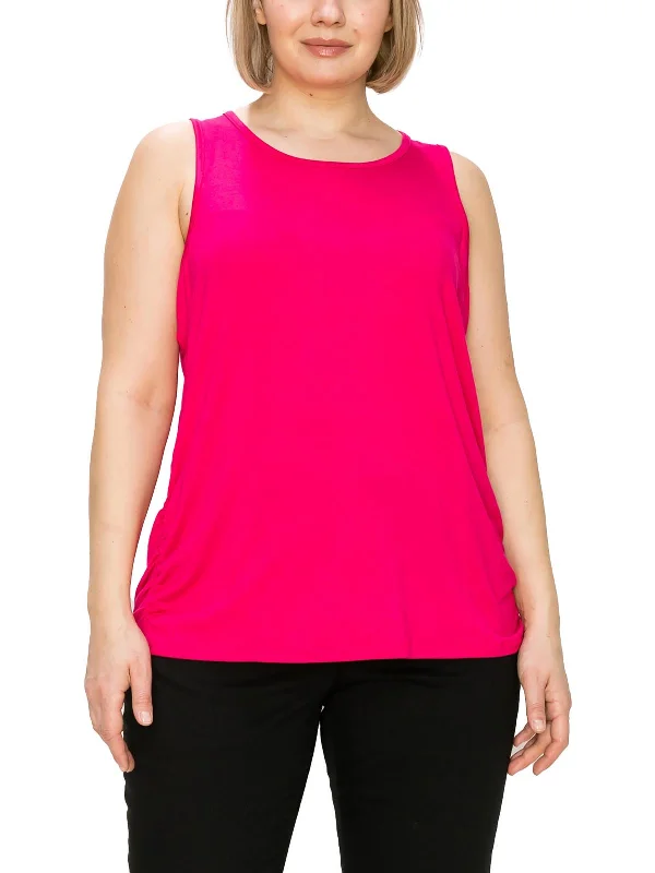 Bundle Offer Plus Womens Ruched Layering Tank Top