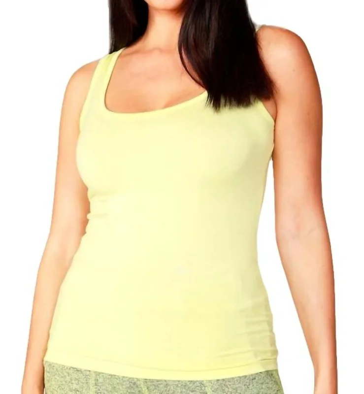 Women's Fashion Clothing Tank Top In Lime