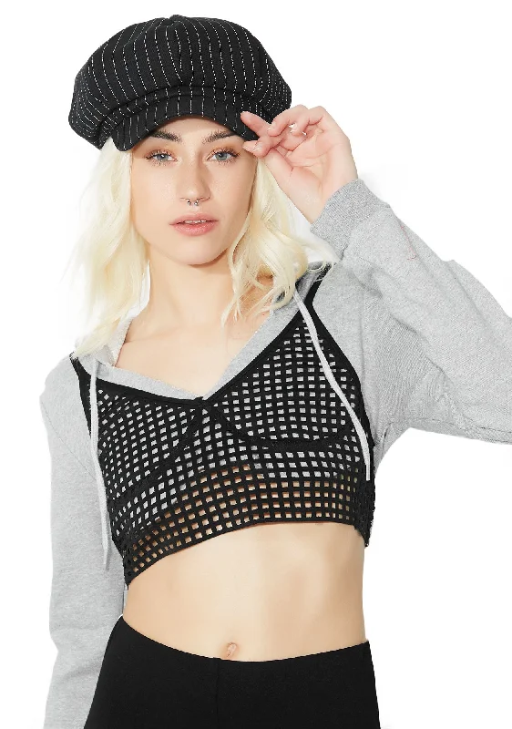 Women's Clothing Stores Block Party Cropped Hoodie