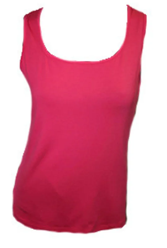 Casual Fashion Bra-Friendly Tank Top In Fuchsia