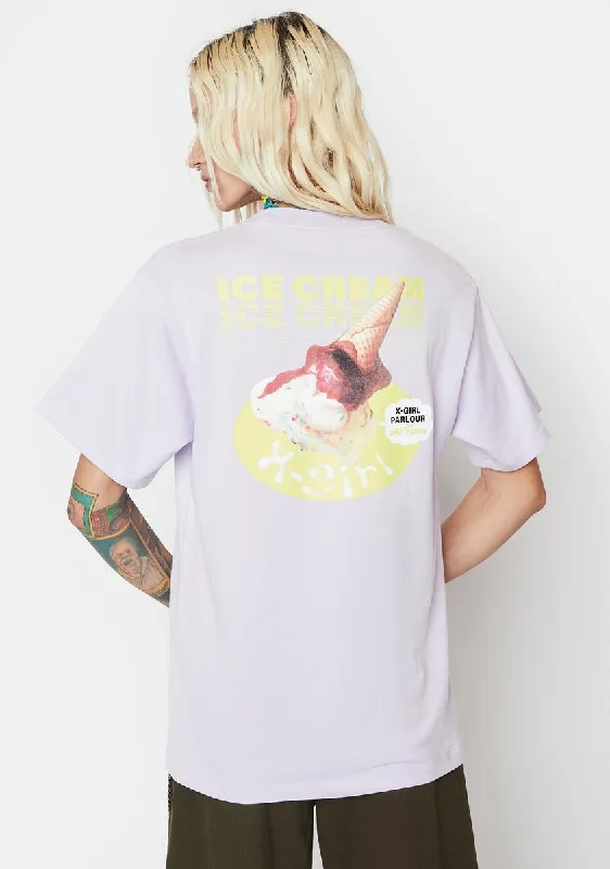 Clothes Woman Dropped Ice Cream Graphic Tee