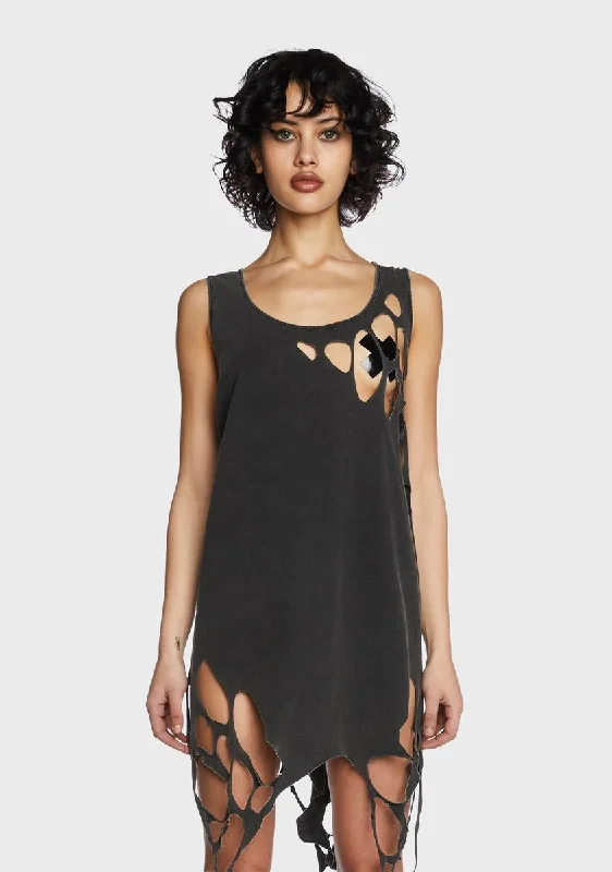 Women's Functional Outfit For Outdoor Activities Echo Unisex Cut-Out Tank Top