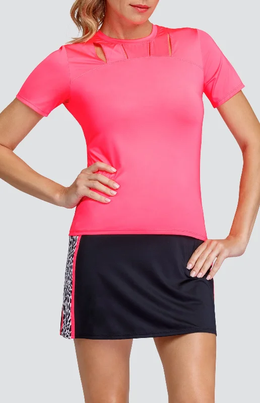 Women's Trendy Activewear Apparel Miesha Top - Electric Pink - FINAL SALE