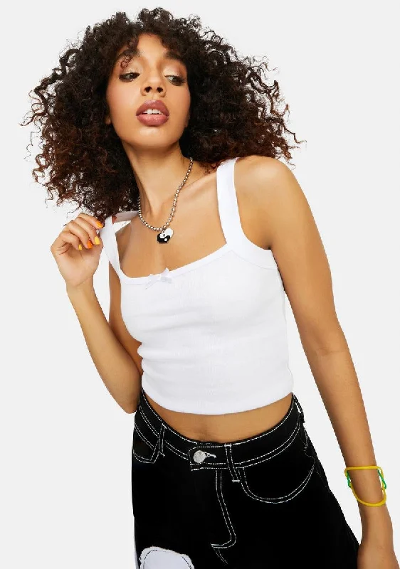 Comfortable Women's Outfits Peace N Luv Ribbed Cropped Tank Top