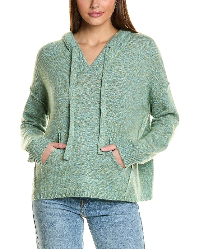Relaxed Style Collaboration Chunky Marl Cashmere Hoodie