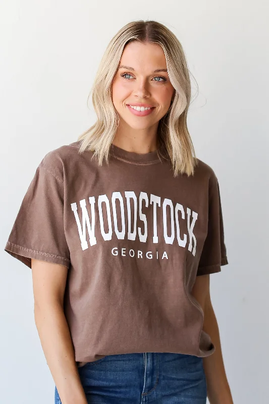 Classic Women's Apparel Brown Woodstock Georgia Tee