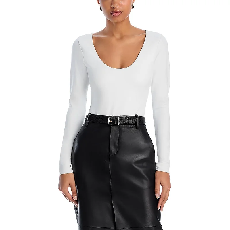Women's Trendy Apparel Womens Stretch Scoop Neck Bodysuit