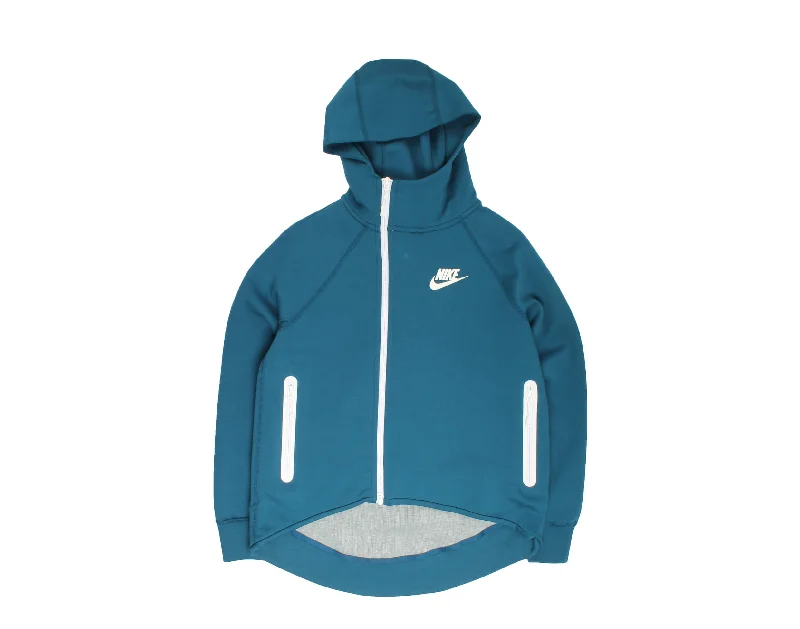 Women's Clothing Sale Nike Sportswear Tech Fleece Full-Zip Cape Blue Force Women's Hoodie 930757-474