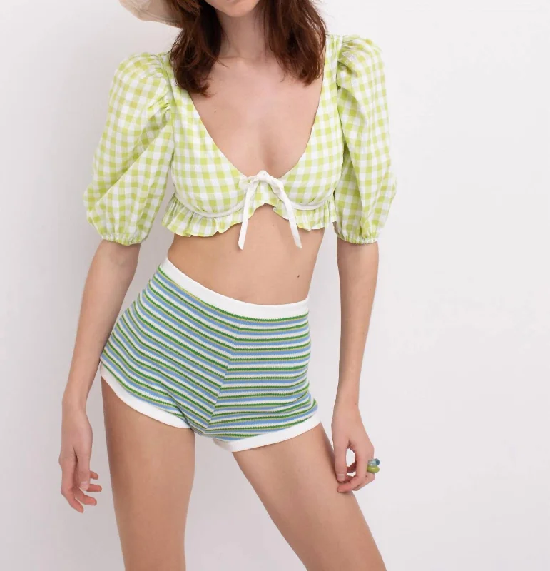 Exclusive Online Sale Maureen Crop Top In Green