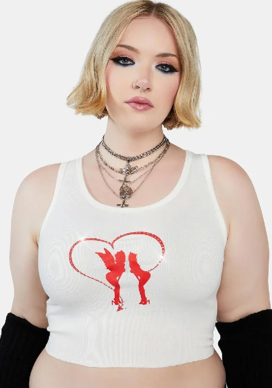 Stylish Women's Outerwear Apparel Plus Guilty Conscience Tank Top