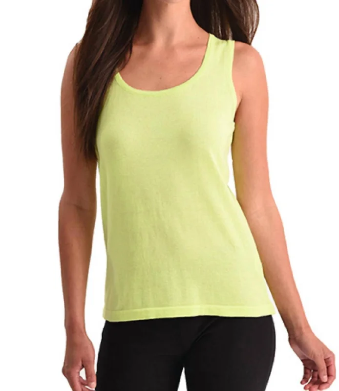 Clothes For Sale Bra-Friendly Tank Top In Lime
