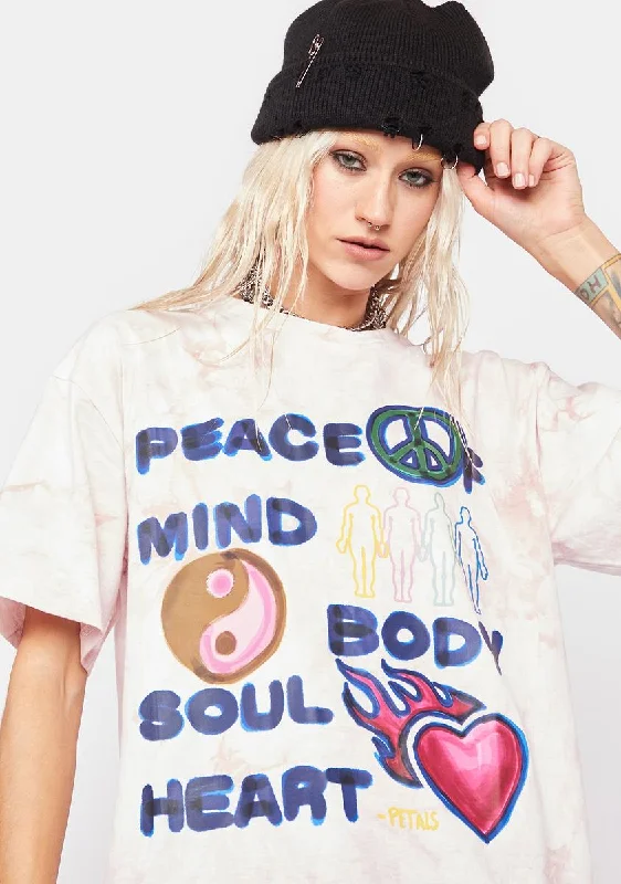 Boho Chic Fashion Peace Of Mind Graphic Tee