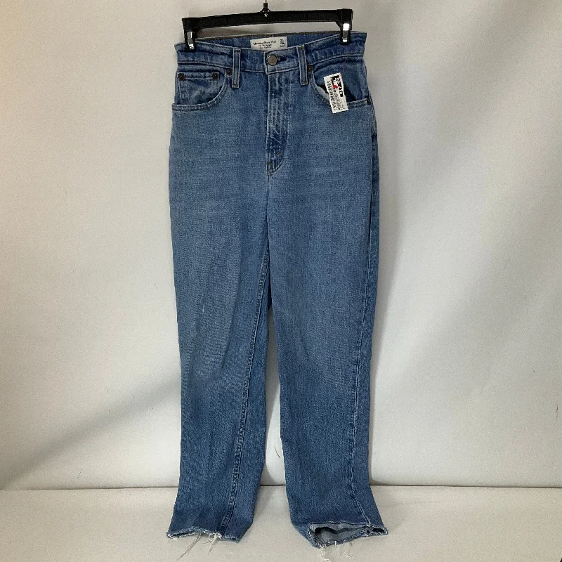 Best Online Boutiques Jeans Straight By Abercrombie And Fitch In Blue Denim