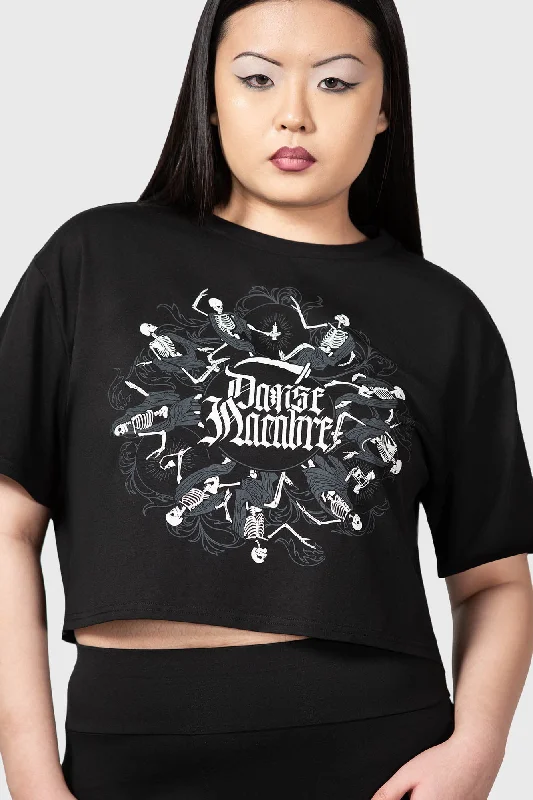 Women's Apparel And Garments Danse Macabre Crop Top