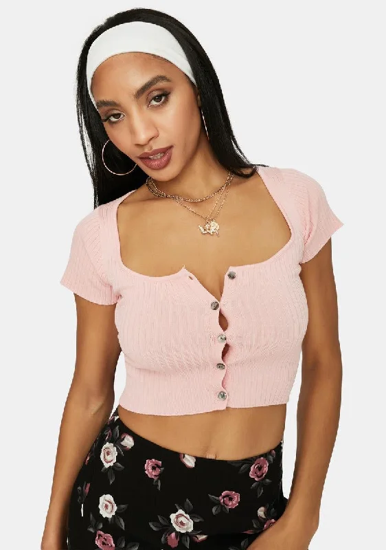 Best Online Clothing Boutiques Kiss Make Your Choice Crop Top