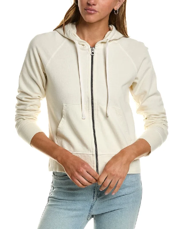 Laid-Back Elegance James Perse French Terry Zip Hoodie