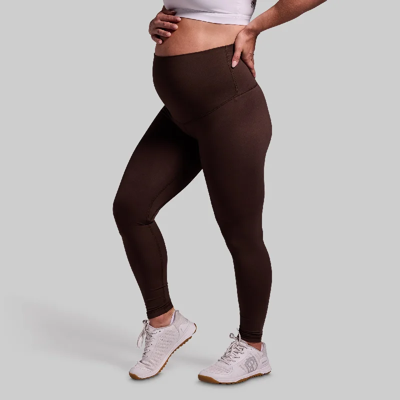 Affordable Women's Clothes Maternity Legging (Dark Brown)