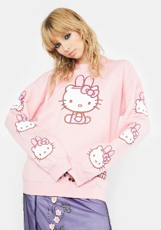 Big Savings Hello Kitty Bunny Crewneck Sweatshirt