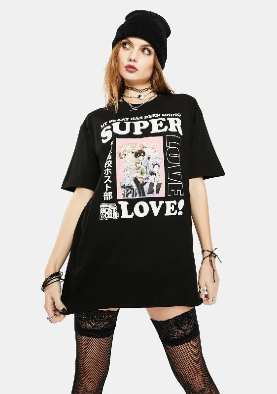 Comfortable Loungewear for Women Super Love Graphic Tee