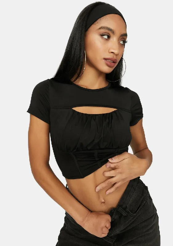 Women's Professional Apparel Ink Call Ya Later Corset Bra Crop Top