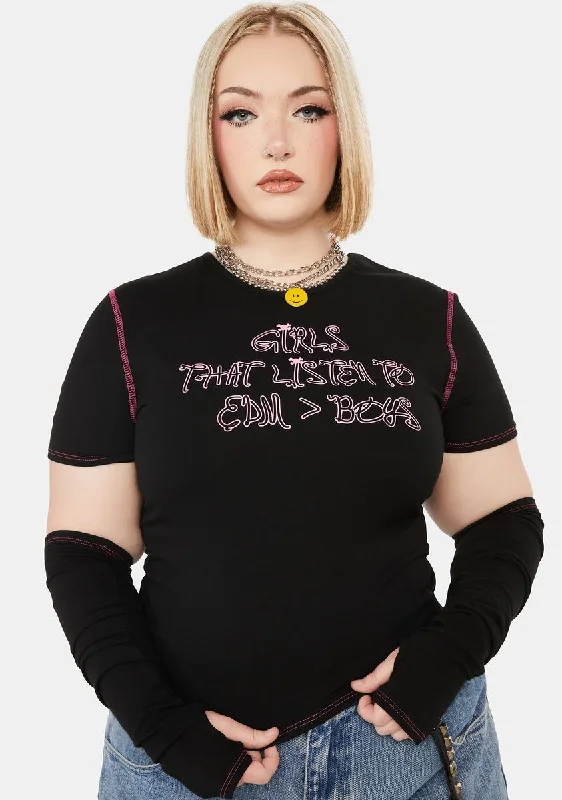 Weekend Sale Plus Rave Girls Do It Better Graphic Tee