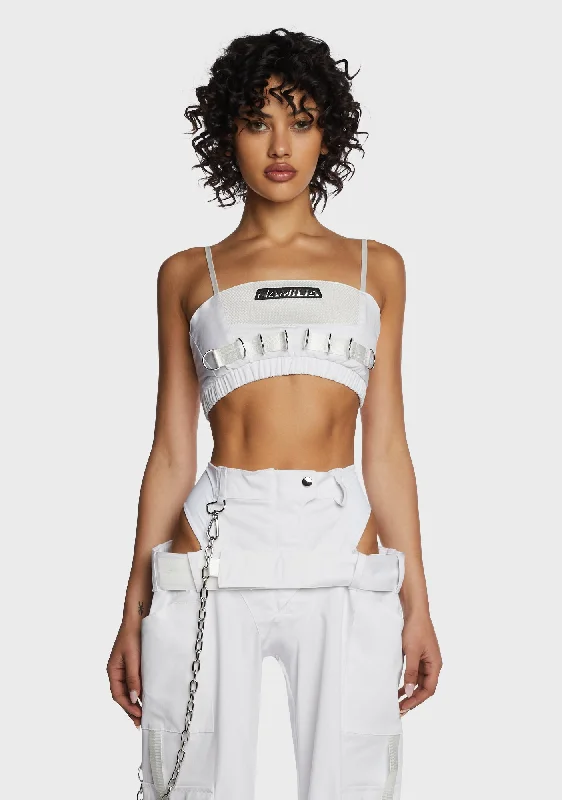 Clothing Woman Underworld Crop Top - White