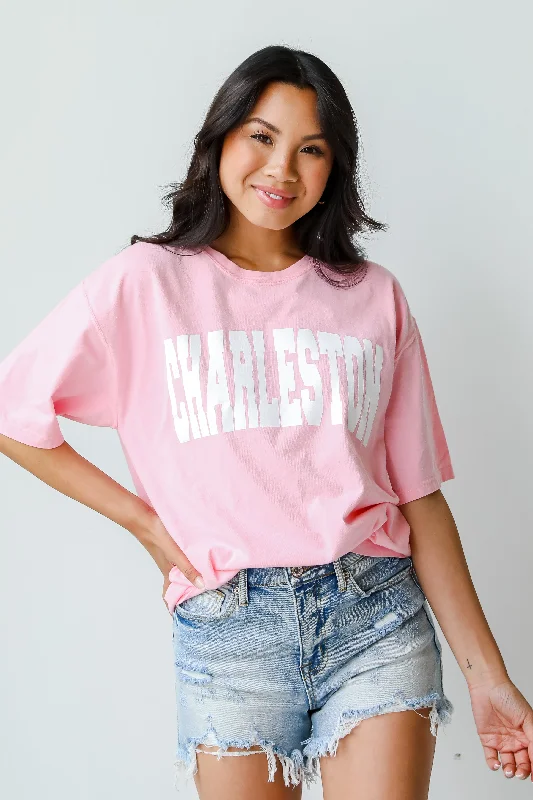 Save Big Pink Charleston Tee