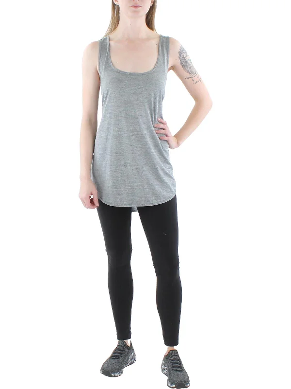 Online Boutiques Womens Heathered Work Out Tank Top