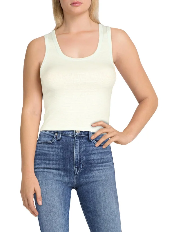 Best Online Clothing Boutiques Womens Stripped Cropped Tank Top