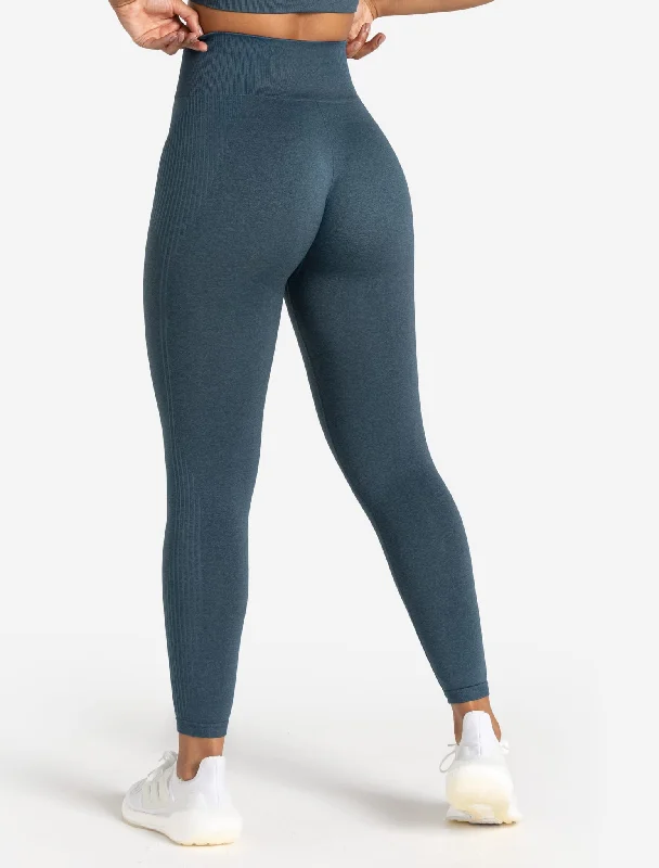 Evening Looks ADAPT 2.0 Seamless Leggings - Petrol Blue