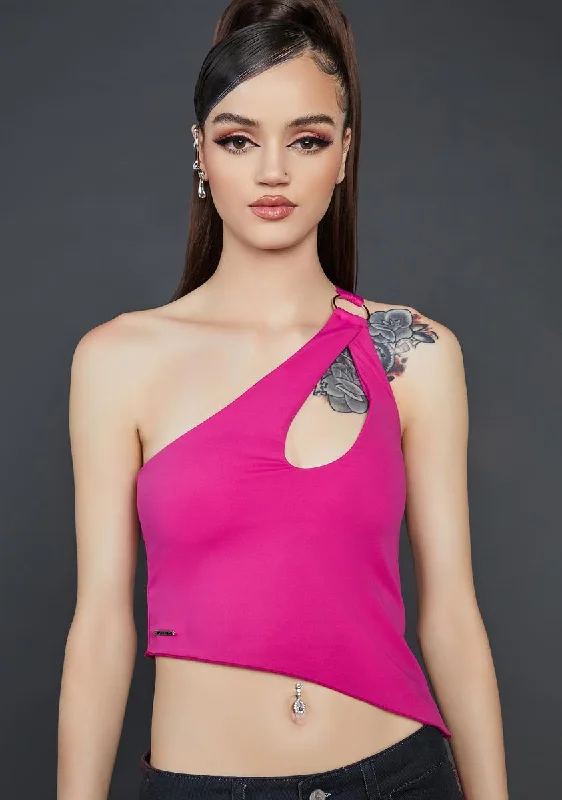 Chic Women's Outfit Karma's Kiss Asymmetrical Tank Top
