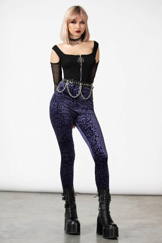 Women's Professional Apparel Caturday Leggings [PLUM]