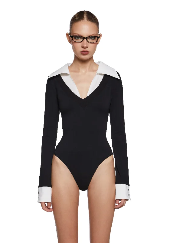Women's Vacation Garments Eleanor Collared Bodysuit