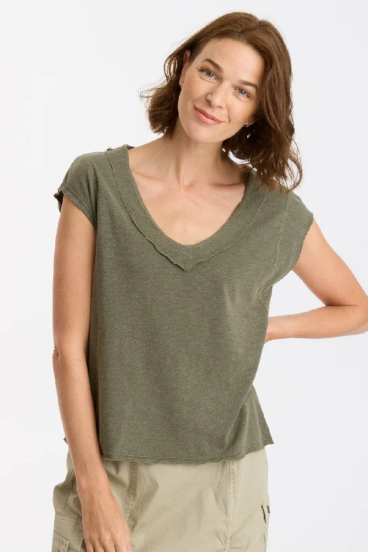 Women's Luxury Apparel Neela V-Neck