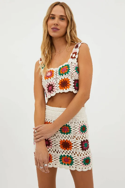 Bold Prints Casual Chic Beach Riot x Anthropologie Eliza Top Sunburst Crochet