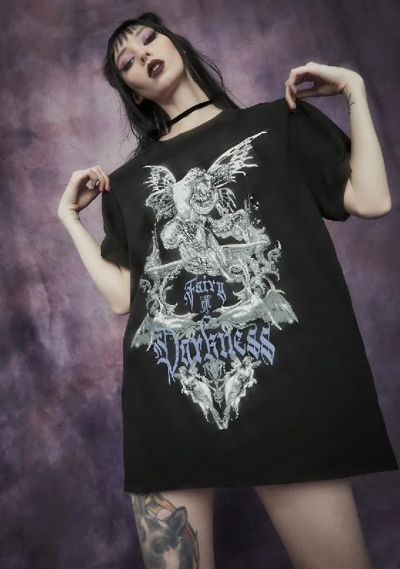 Street Style Fashion Malice And Mischief Oversized Graphic Tee