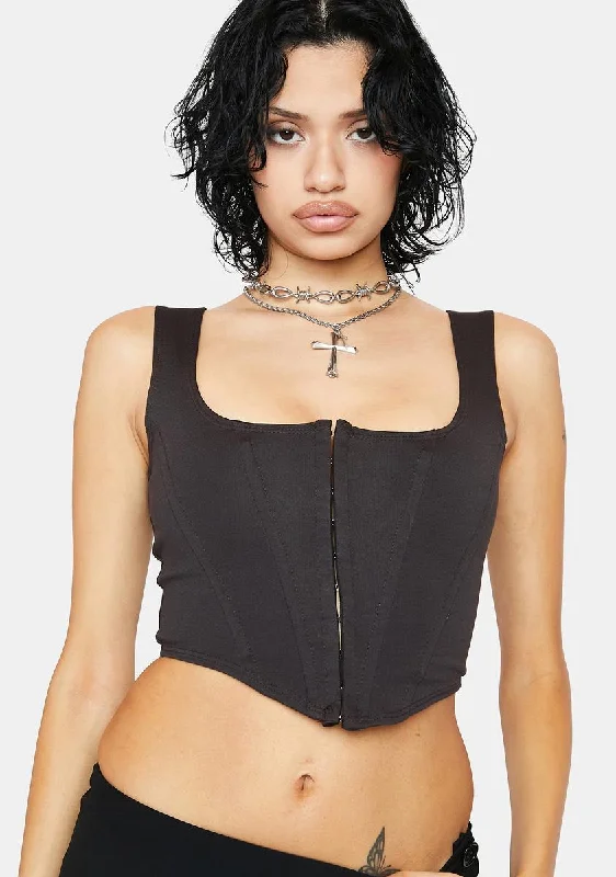 Women's Clothes Total Judgement Corset Crop Top