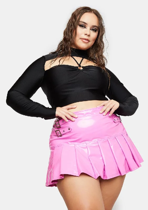 Fashion Essentials Plus Love Is Worship Crop Top Set