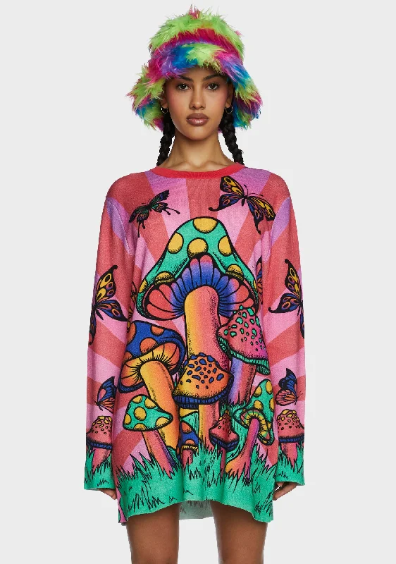 Women's Vacation Garments Burst Of Nature Oversized Sweatshirt