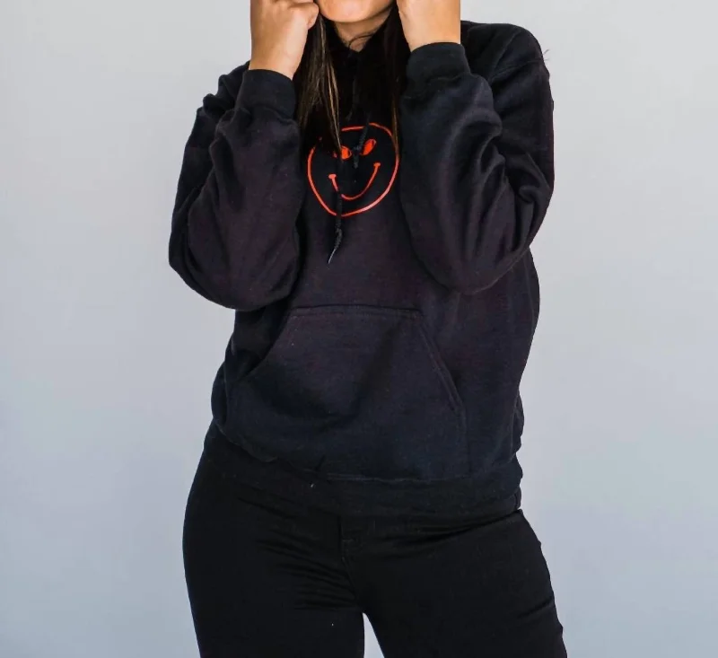 Easygoing Women's Style Game Day Baby Hoodie In Black