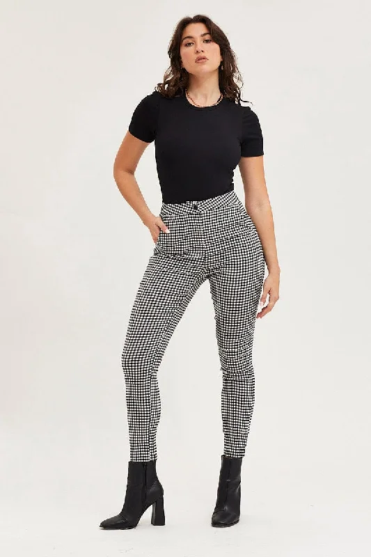 Women's Attire Check High Rise Leggings