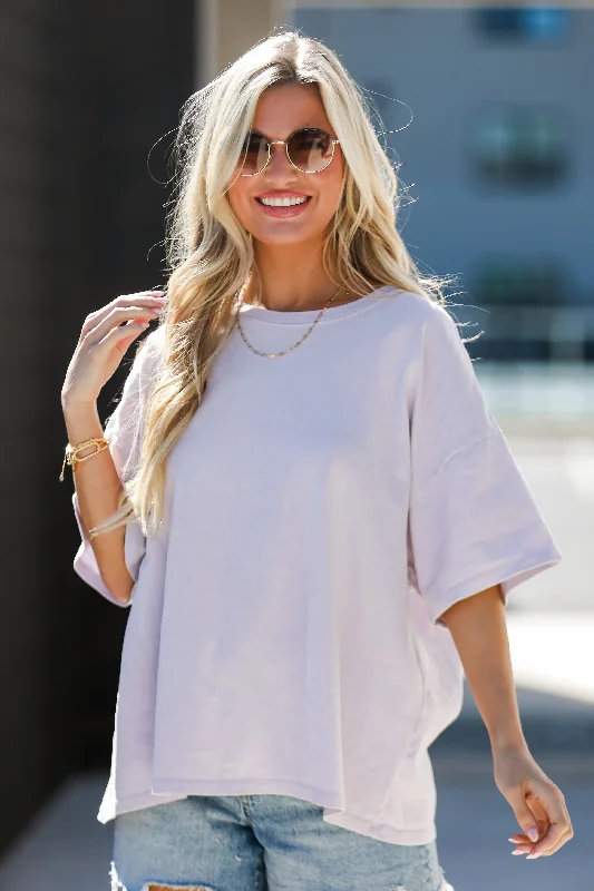 Women's Elegant Evening Attire London Oversized Boyfriend Tee - DU DEAL